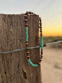 Shop Envi Me Jewelry Copper & Turquoise South Prasada Real Copper & Turquoise Southwest Necklace