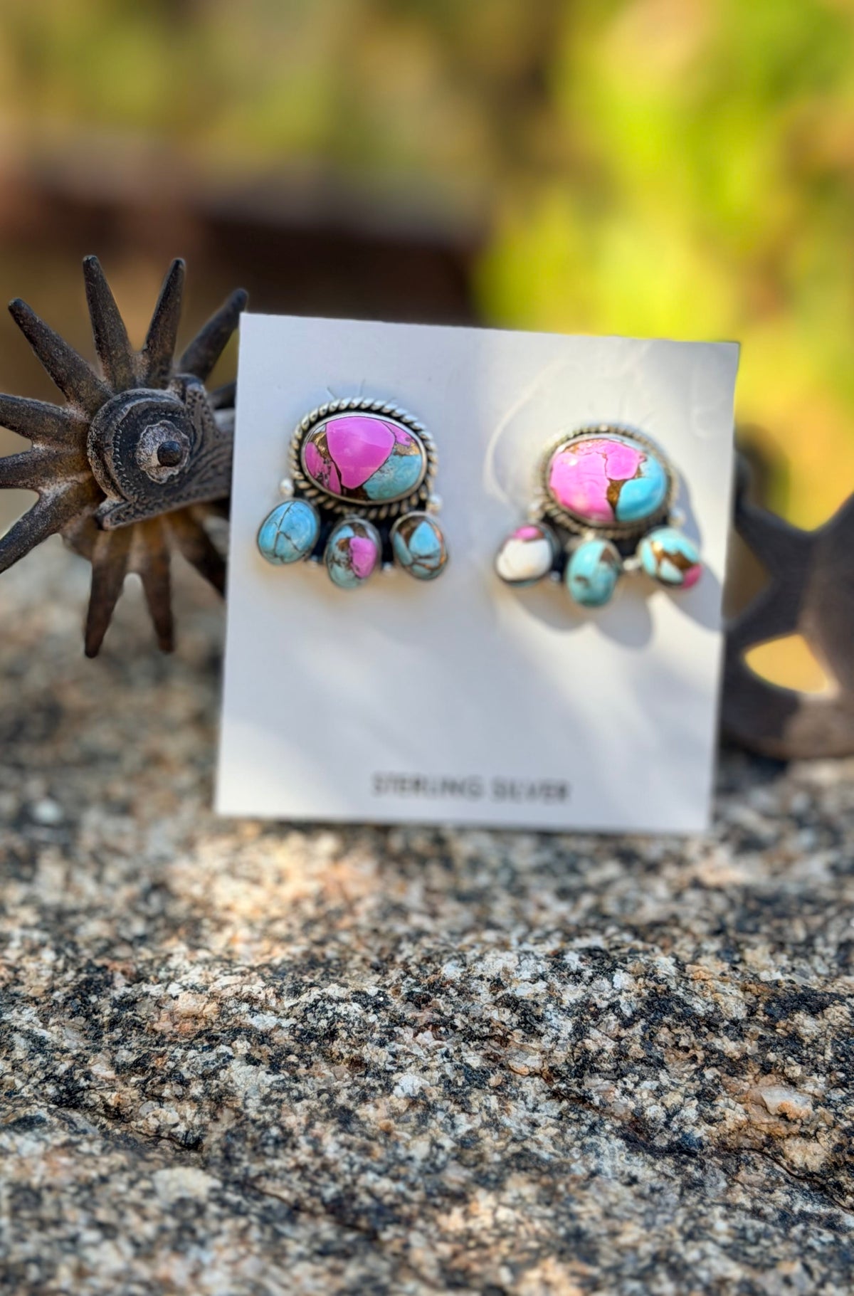 Shop Envi Me Earrings Cotton Candy Southwest Sterling Silver & Cotton Candy Earring
