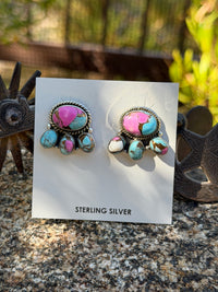 Shop Envi Me Earrings Cotton Candy Southwest Sterling Silver & Cotton Candy Earring