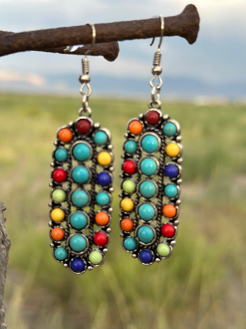 Shop Envi Me Earrings Multi Summer on The Mesa Southwest Stone Earrings