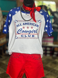 Shop Envi Me Tops and Tunics The All American Cowgirl Club Tee