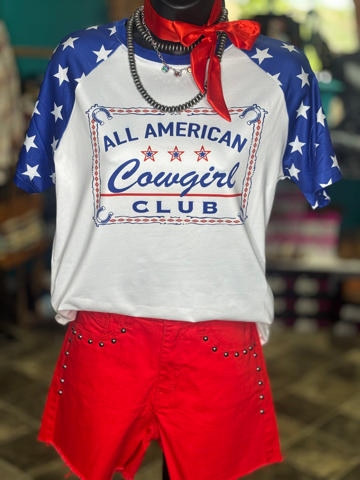 Shop Envi Me Tops and Tunics The All American Cowgirl Club Tee