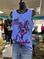 Shop Envi Me It's T-shirt Kinda Day The All 🇺🇸 American Cowgirl Tank