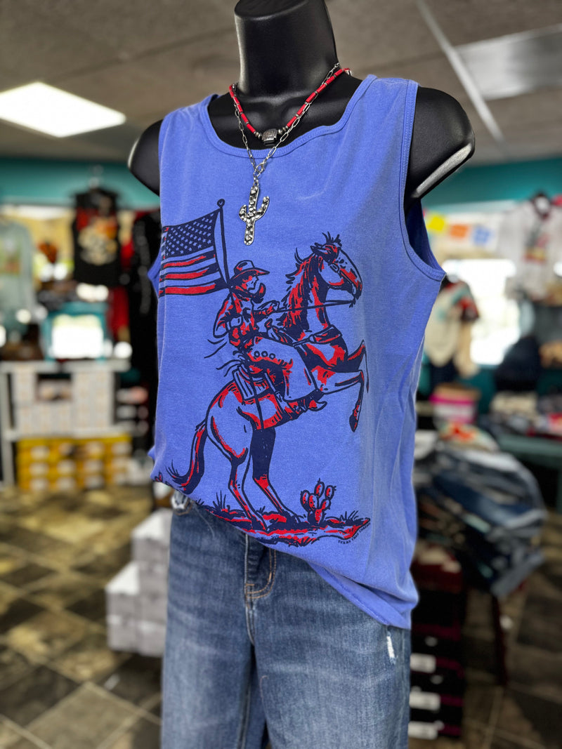 Shop Envi Me It's T-shirt Kinda Day The All 🇺🇸 American Cowgirl Tank