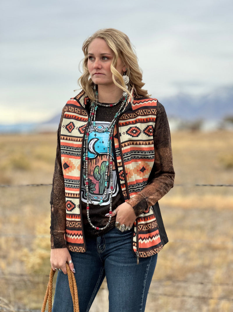 Shop Envi Me Outerwear The Arena Boss Aztec Vest