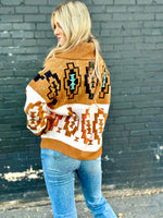 Shop Envi Me Tops and Tunics The Arizona Aztec Days Quarter Zip Sweater