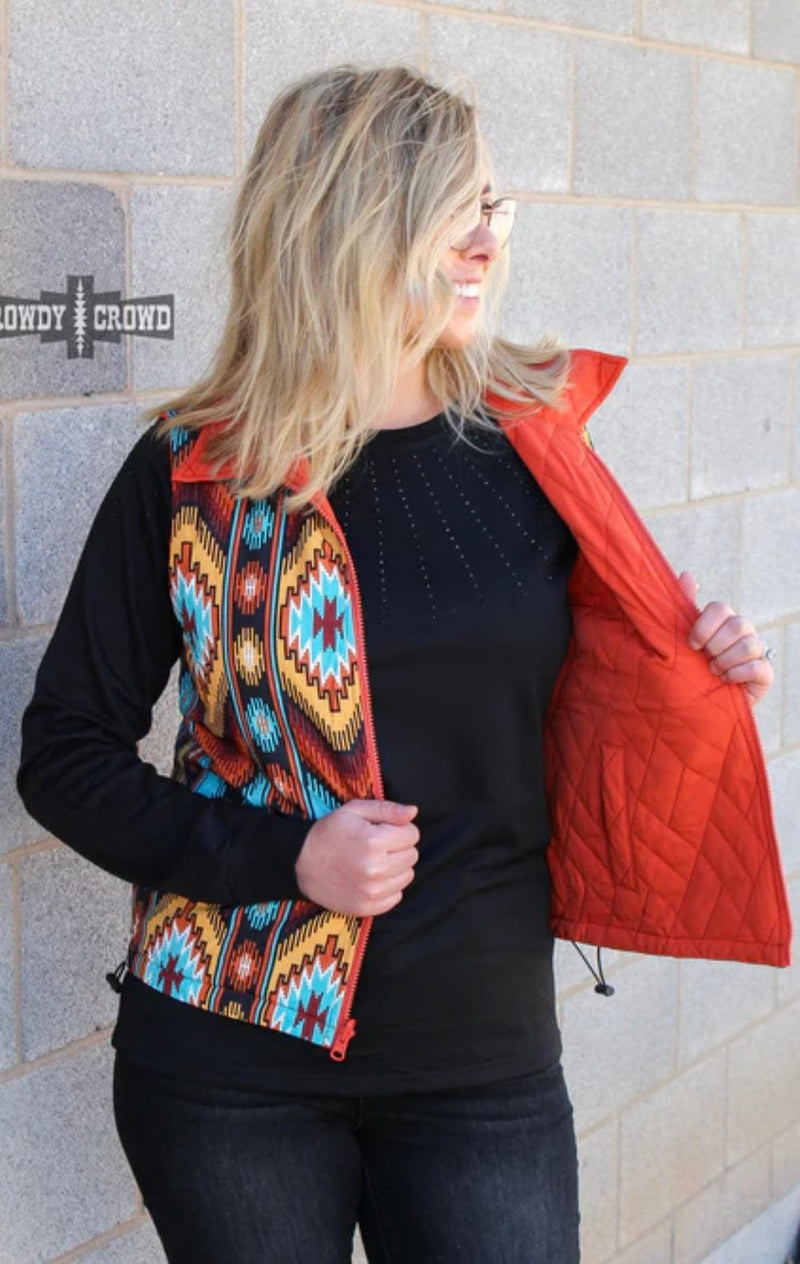 Shop Envi Me Outerwear The Arizona Aztec Sunset Vest