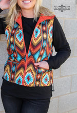 Shop Envi Me Outerwear The Arizona Aztec Sunset Vest