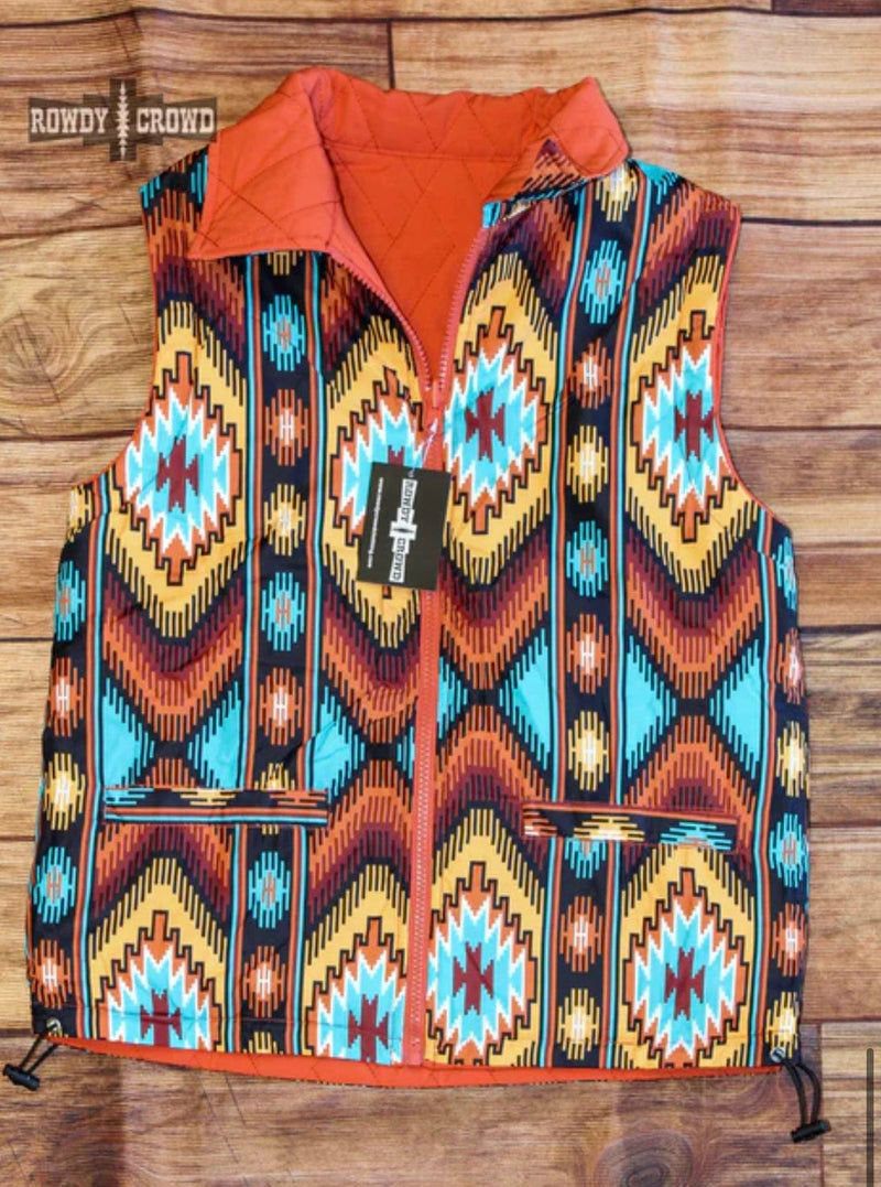 Shop Envi Me Outerwear The Arizona Aztec Sunset Vest