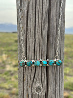 Shop Envi Me Necklaces The Arizona Sterling Silver Turquoise (Real) Bar NA Necklace