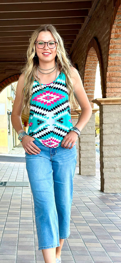 Shop Envi Me Tops and Tunics The Arizona Summer Aztec Tank