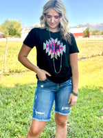 Shop Envi Me Tops and Tunics The Arlington Aztec Sequin Tee