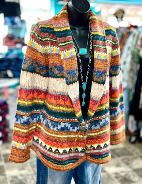 Shop Envi Me Cardigans and Kimonos The Aspen Cozy Concho Sweater Cardigan