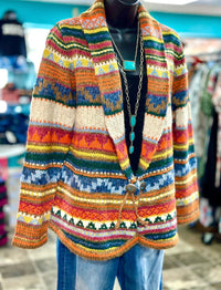 Shop Envi Me Cardigans and Kimonos The Aspen Cozy Concho Sweater Cardigan
