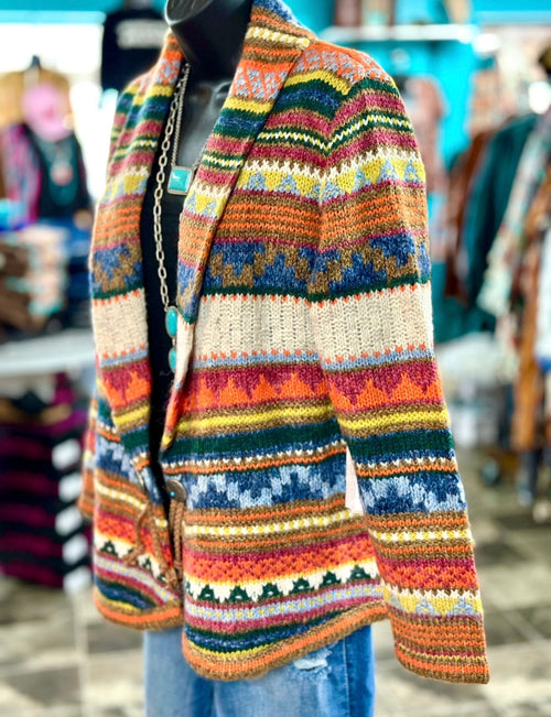 Shop Envi Me Cardigans and Kimonos The Aspen Cozy Concho Sweater Cardigan