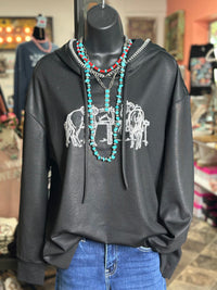 Shop Envi Me Cardigans and Kimonos The At The Hitchin Post Ranch Horse Sweatshirt