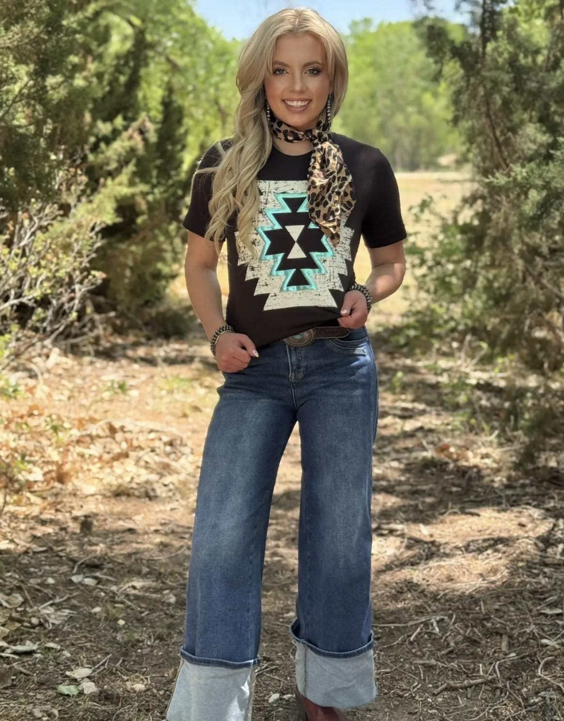 Shop Envi Me Bottoms The Autumn Aztec Tee