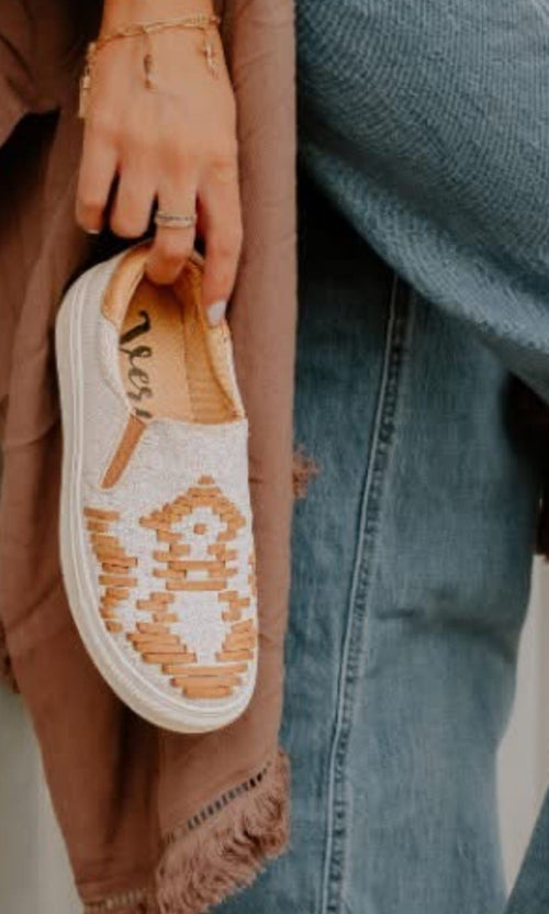 Very G Footwear The Autumn Colors Western Weave Slip On Tennie Shoe