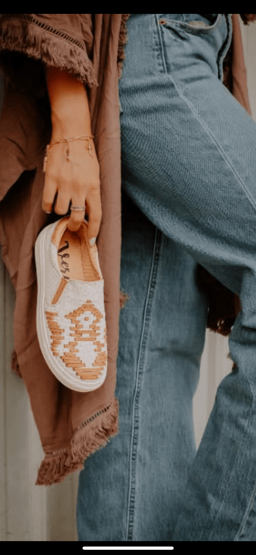 Very G Footwear The Autumn Colors Western Weave Slip On Tennie Shoe