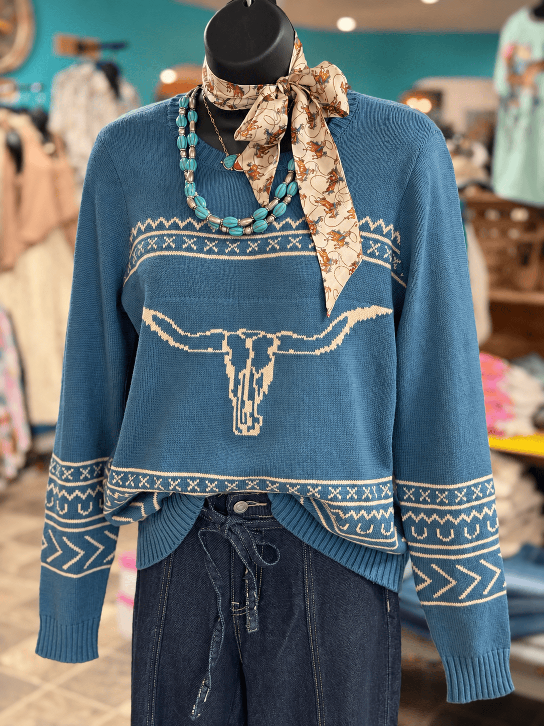 Shop Envi Me Tops and Tunics The Autumn San Jacinto Steer Sweater