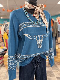 Shop Envi Me Tops and Tunics The Autumn San Jacinto Steer Sweater