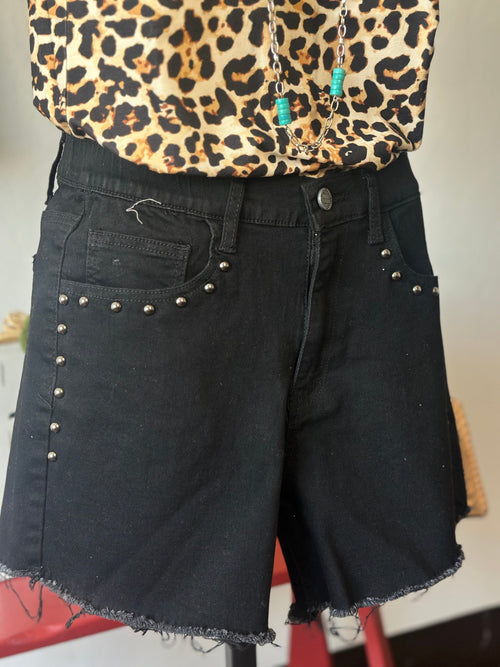 Shop Envi Me The Autumn Studded Mid Thigh Shorts