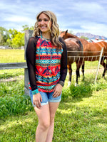 Shop Envi Me It's T-shirt Kinda Day The Aztec Days Mesh Sleeve Baseball Tee