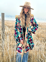 Shop Envi Me Cardigans and Kimonos The Aztec Montana Beth Fur Lined Hood Sweater