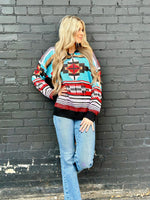 Shop Envi Me Tops and Tunics The Aztec Quarter Zip Rodeo Days Sweater