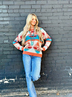 Shop Envi Me Tops and Tunics The Aztec Sunset Sweater