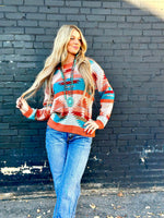 Shop Envi Me Tops and Tunics The Aztec Sunset Sweater