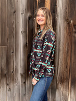 Shop Envi Me tops The Aztec Tired Of The City Button Up Top