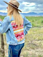 Shop Envi Me Tops and Tunics The Back To School Embroidered Denim Jacket