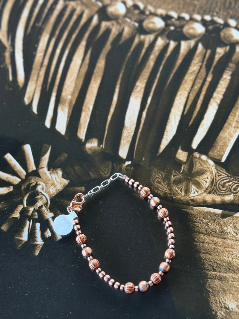 Shop Envi Me Earrings #1 The Benito Copper Navajo Pearl Hoop Bracelet NA made