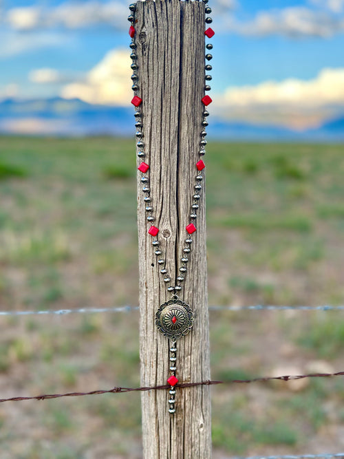 Shop Envi Me Jewelry The Big Springs Coral Concho Necklace