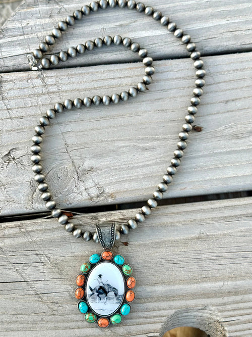 Shop Envi Me Jewelry The Big Valley Bucking Horse  Pendant Necklace