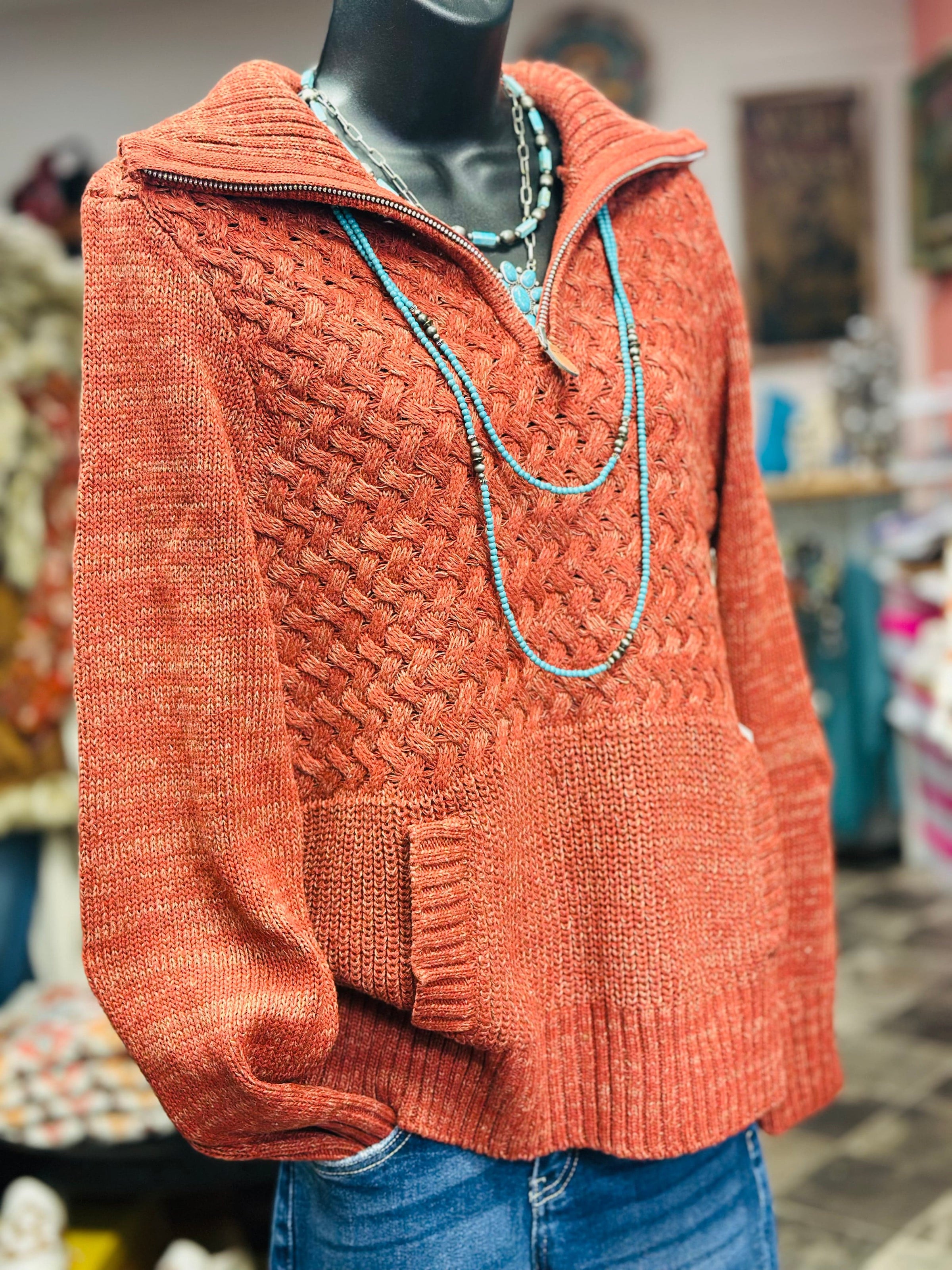 Shop Envi Me tops The Billings Basket Stamp Cowboy 🤠 Sweater