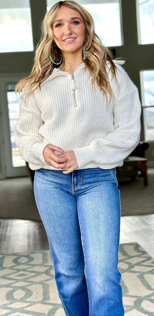 Shop Envi Me tops The Billings Cream Cowboy Sweater