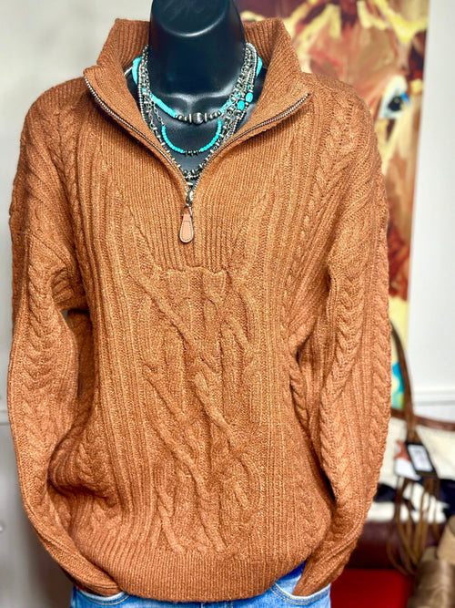 Shop Envi Me tops The Billings Rust Cowboy Sweater