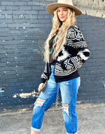 Shop Envi Me Cardigans and Kimonos The Black Bandera Aztec Cardigan