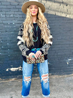 Shop Envi Me Cardigans and Kimonos The Black Bandera Aztec Cardigan