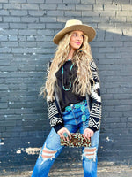 Shop Envi Me Cardigans and Kimonos The Black Bandera Aztec Cardigan