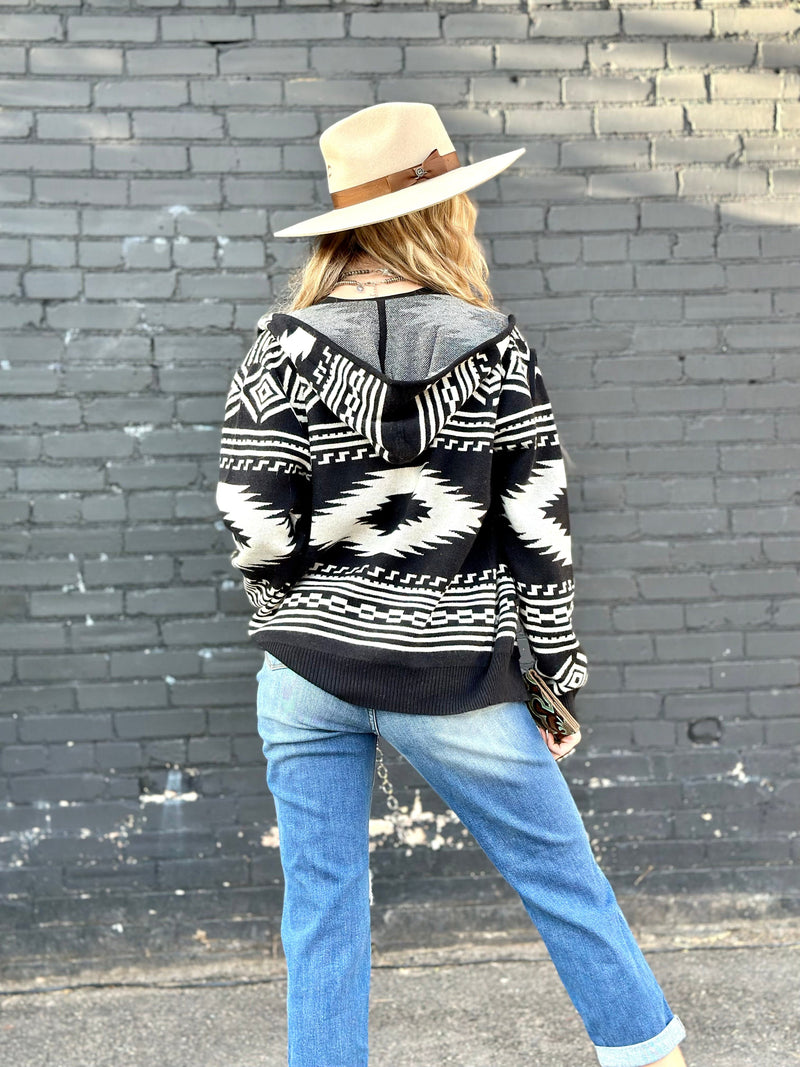 Shop Envi Me Cardigans and Kimonos The Black Bandera Aztec Cardigan