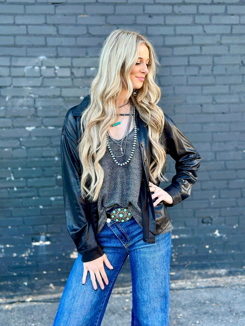 Shop Envi Me Tops and Tunics The Black City Nights Slinky Top