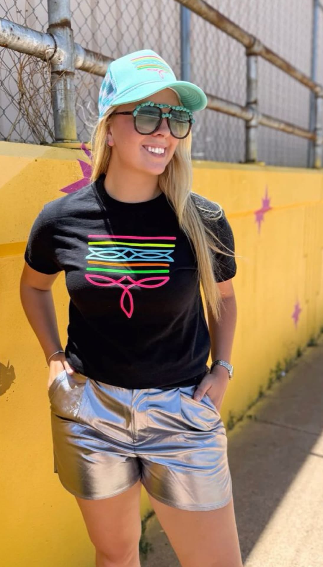 Shop Envi Me It's T-shirt Kinda Day The Black Summer Of Neon Bootstitch Tee