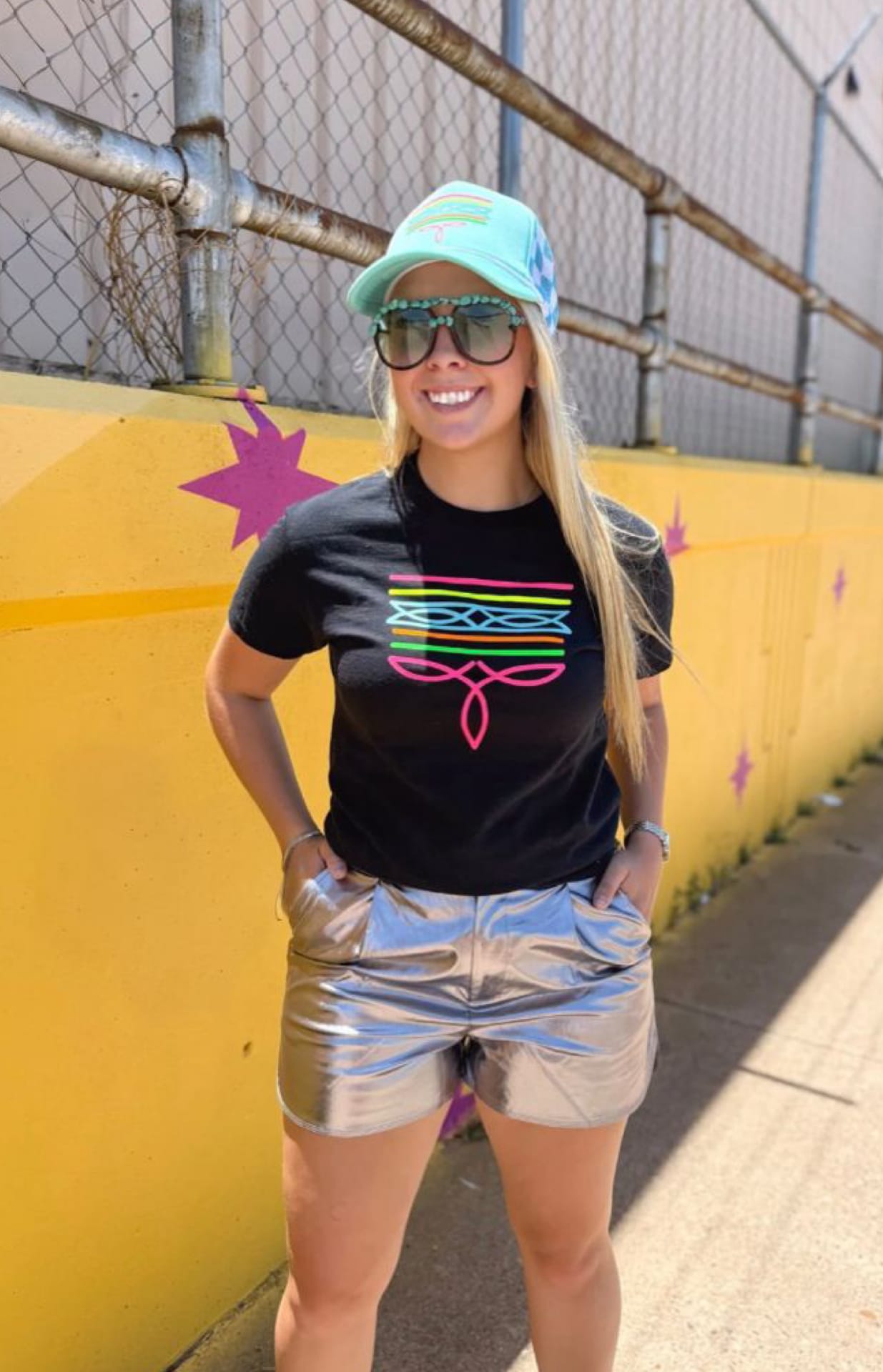 Shop Envi Me It's T-shirt Kinda Day The Black Summer Of Neon Bootstitch Tee