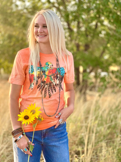 Shop Envi Me It's T-shirt Kinda Day The Bleached Coral Summer Thunderbird Tee