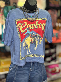 Shop Envi Me Cardigans and Kimonos The Blue Cowboy Cheetah Mom Crop