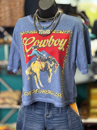 Shop Envi Me Cardigans and Kimonos The Blue Cowboy Cheetah Mom Crop