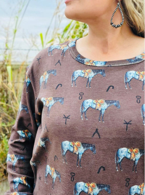 Shop Envi Me It's T-shirt Kinda Day The Branded Longhorn Long Sleeve Tee
